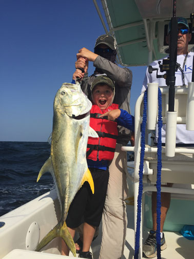 Yellow tail on offshore fishing charter Pensacola