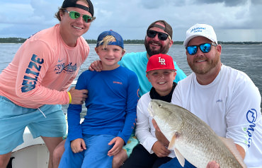 Family fishing charter trip
